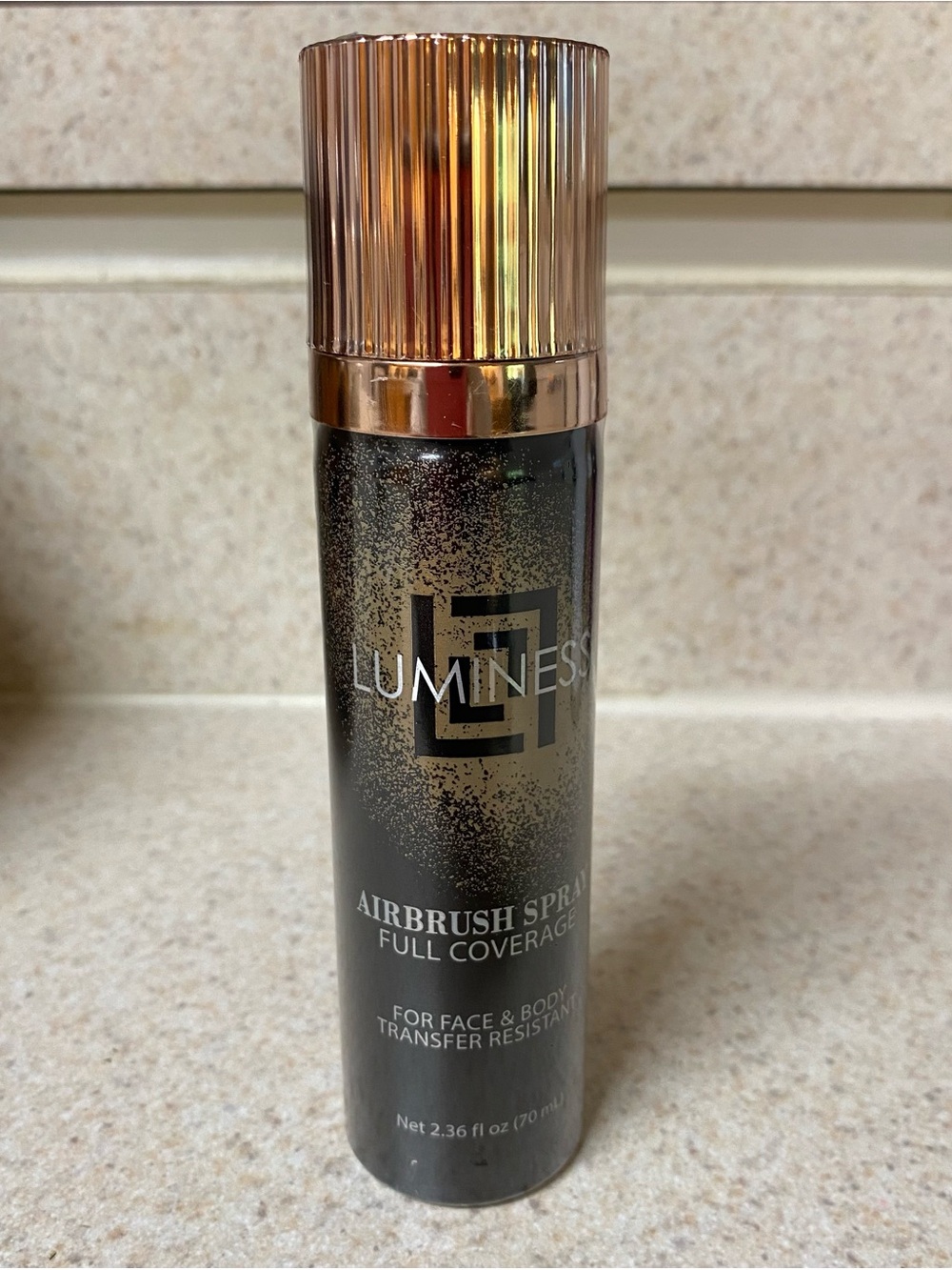 Luminess Black Bottle with Gold Cap Airbrush Spray with Brush/Applicator
